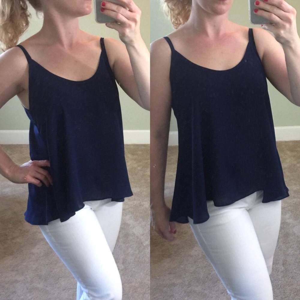 30% OFF 2/MORE Plus 1X LAST SIZE Woven Tank Blue - Picture 2 of 4